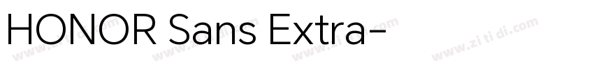 HONOR Sans Extra字体转换